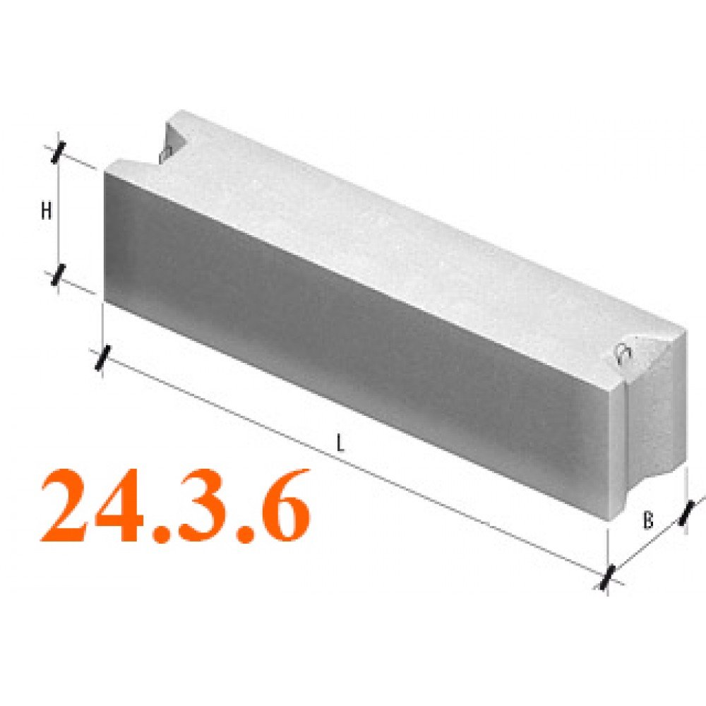 Фундаментний блок ФБС 24.3.6Т,